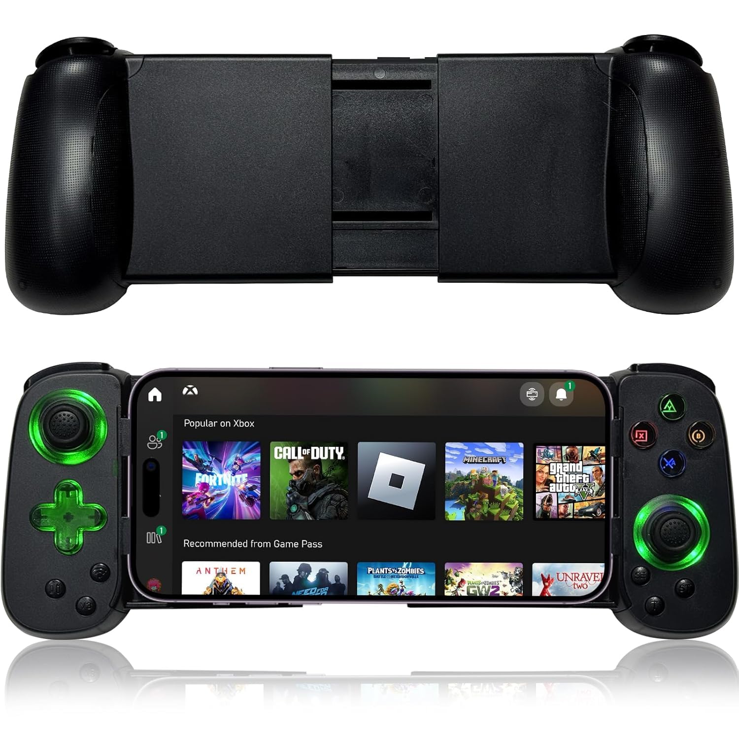 ELECTRO WOLF Wireless Game Mobile Controller for Switch/PS3/PS4 with Hall Joystick/Turbo/6-Axis Gyro/Dual Motor, Controller Support Cloud Gaming/Remote Play for iPhone/Android/PC,D7-image-26