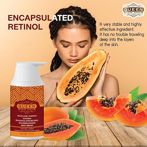 Miniatura 2 de QUEEN NATURAL NEW YORK QUEEN PAPAYA PLUS  Ácido Kójico+Papaya AHA BHA Plus Suero Corporal Multi-Brillante (Paquete de 1)