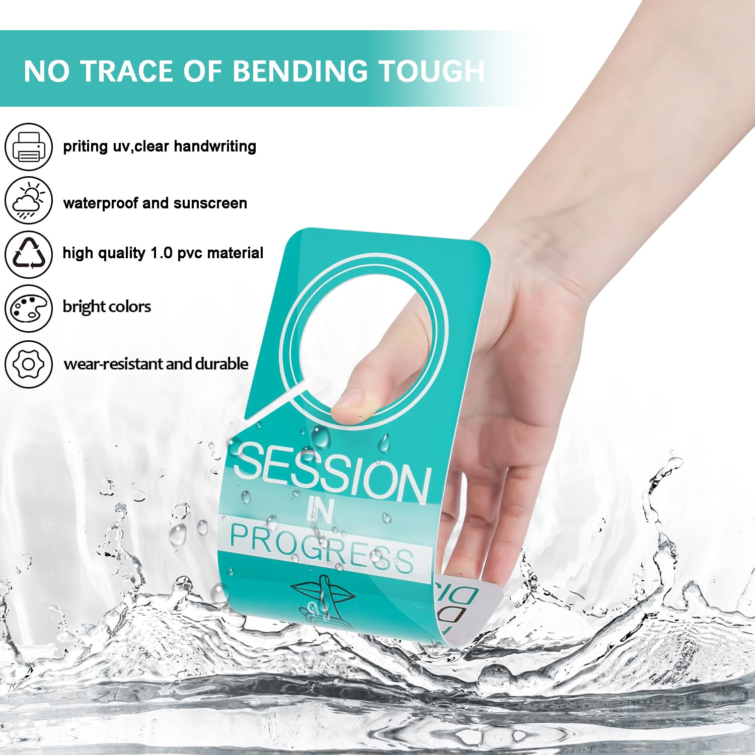 2 Pack Do Not Disturb Door Hanger Sign Funny, in Session Sign for Therapists, Massage, Spa Treatment, Counseling Sessions, Using in Any Places Like Deal for Offices, Clinics, Law Firms Gifts