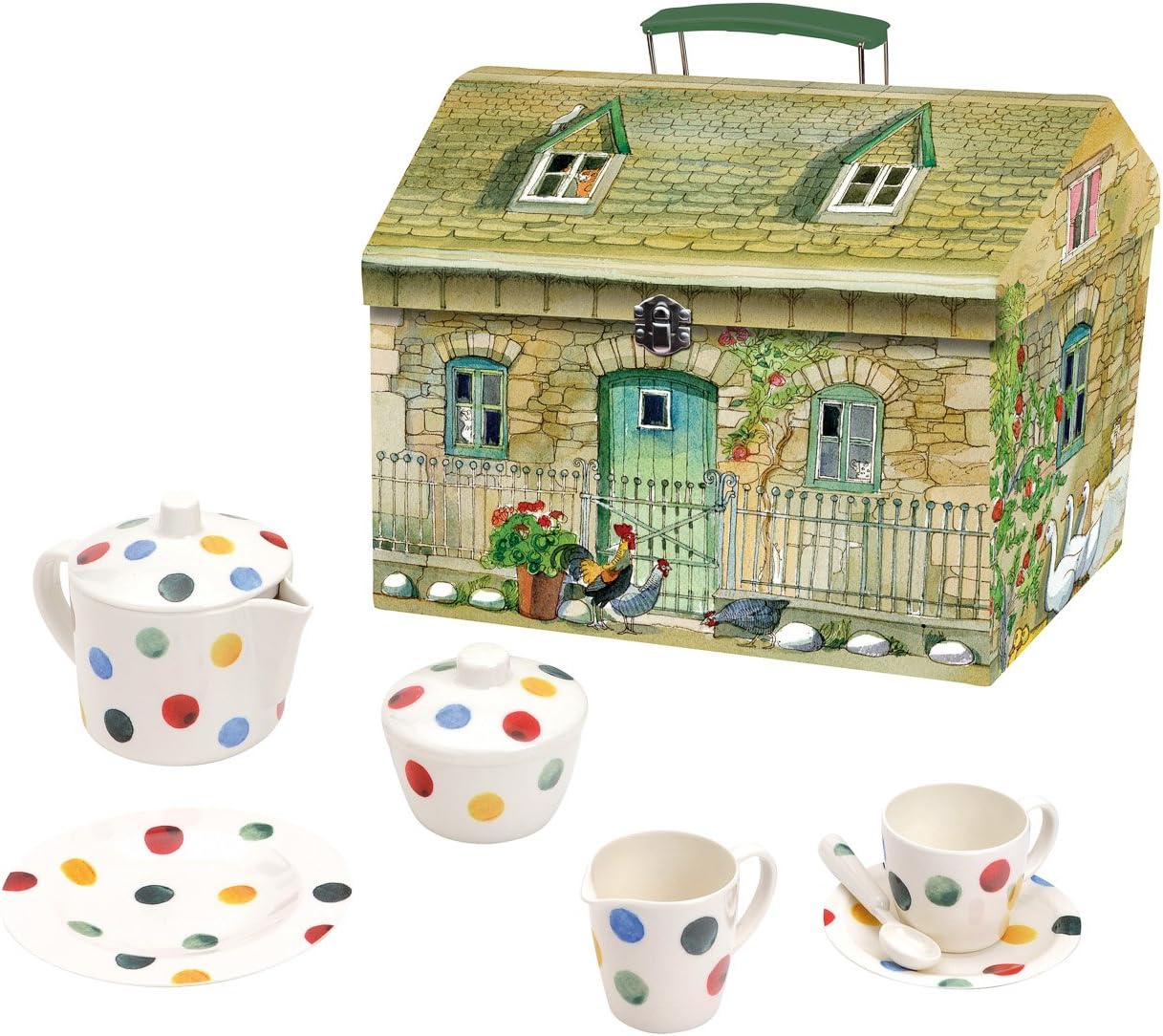 Emma Bridgewater Polka Dot 19 Piece Melamine Tea Set in