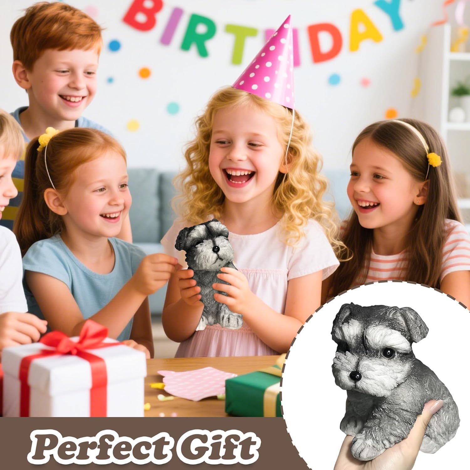 Big taba Squishy Dog, Cute Squishy Dog Stress Relief Toy for Adult/Kids, Handmade Soft Chenery Design, Perfect Squeeze Toys Gift for Relaxation and Fun (6‘’Big Schnauzer) - Image 7