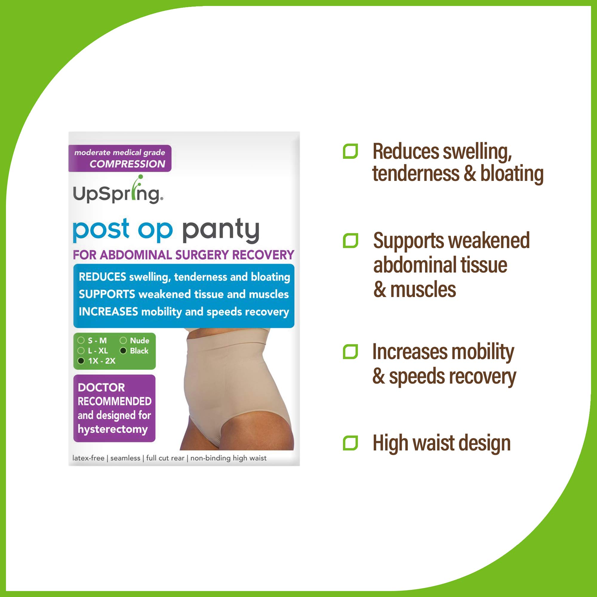 Post Op Panty Compression Hysterectomy and Myomectomy Recovery Panty