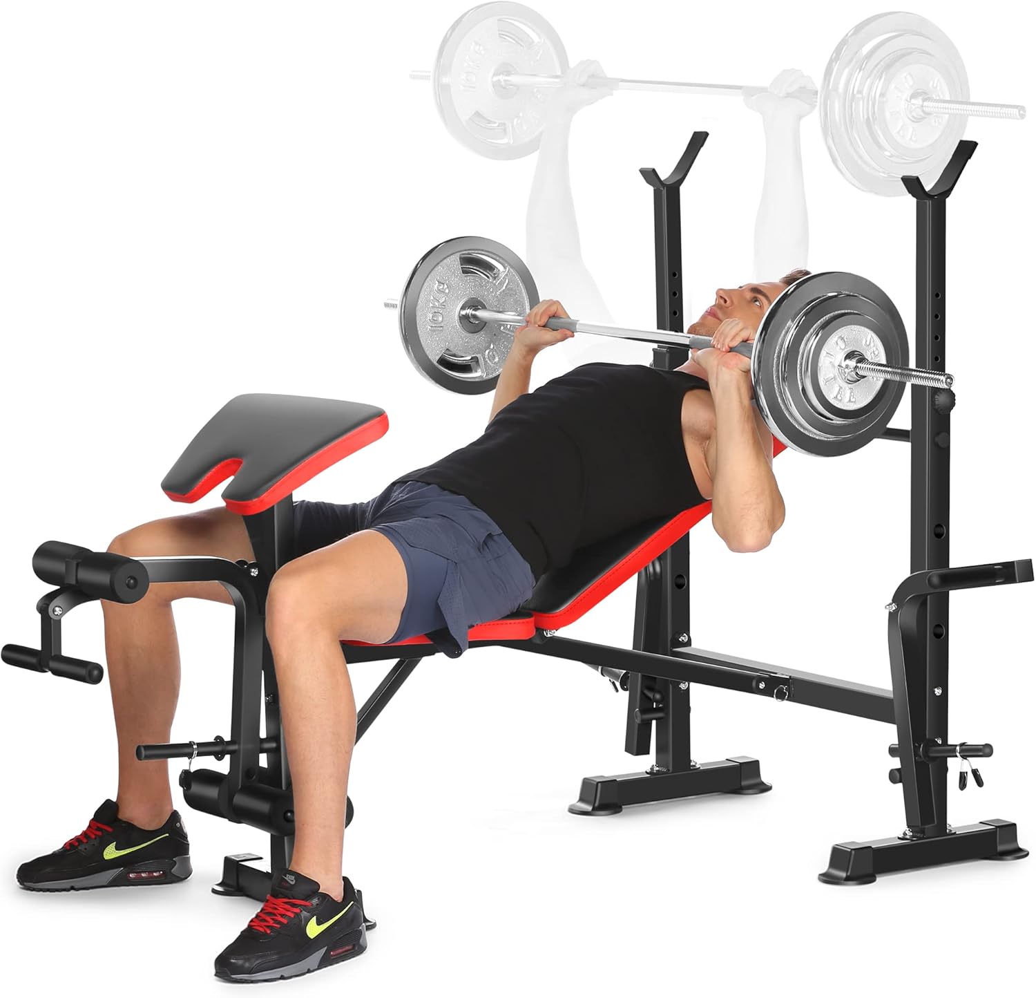 Buy Aceshin Adjustable Olympic Weight Bench, Bench Press with Preacher