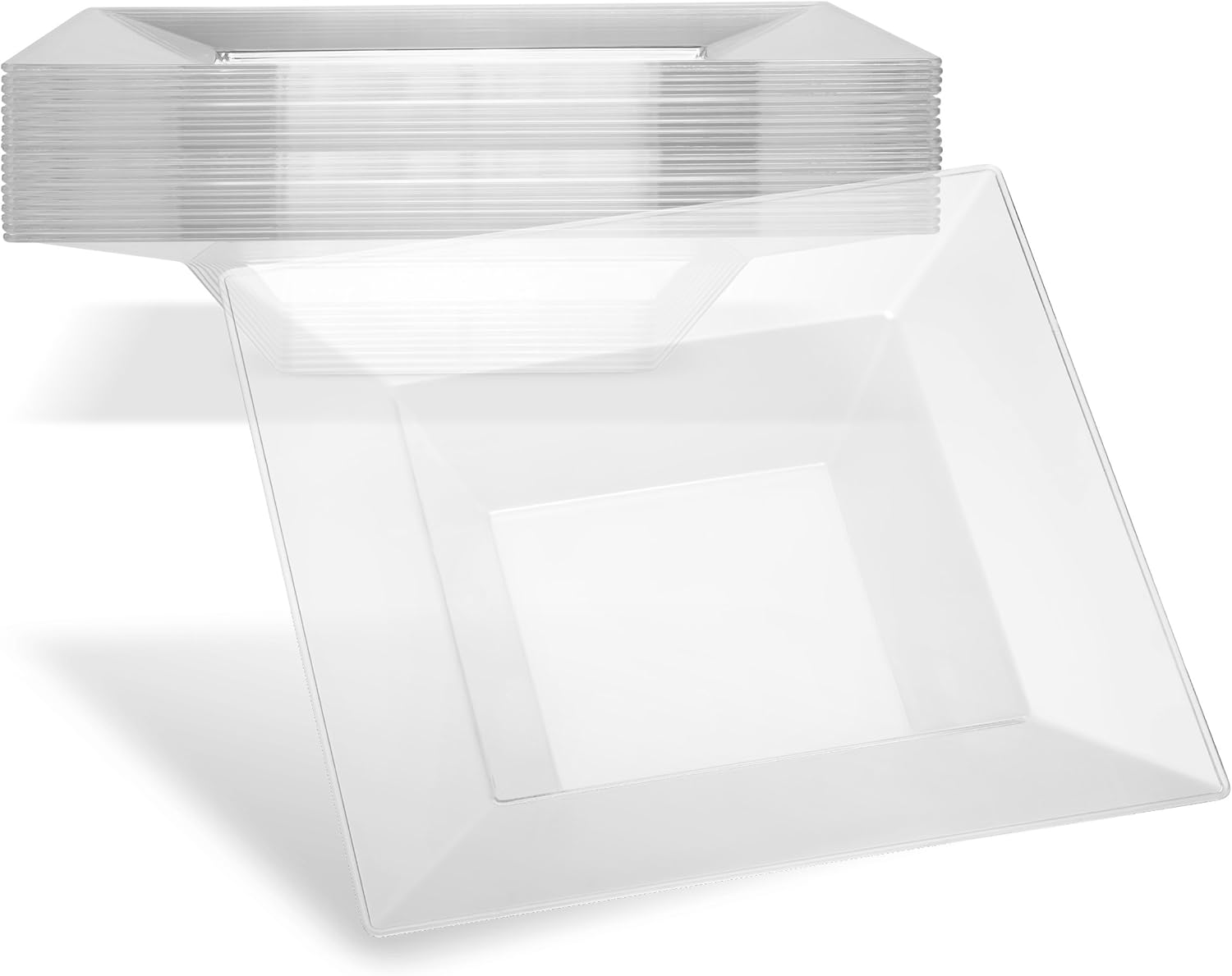 Clear Plastic Bowls Small Dessert Plates Disposable Soup