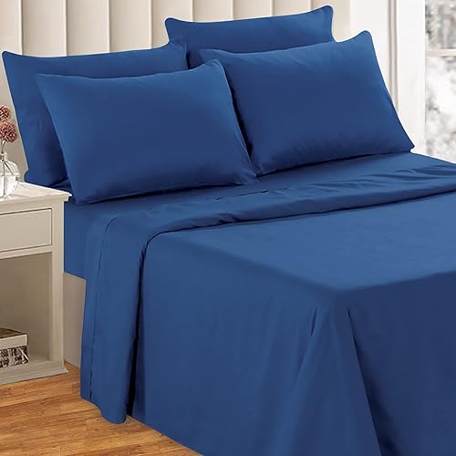 Miniatura 5 de Luxury Home Super-Soft - Juego de sábanas de doble cepillado de la serie 1600 (tamaño California King, gris)