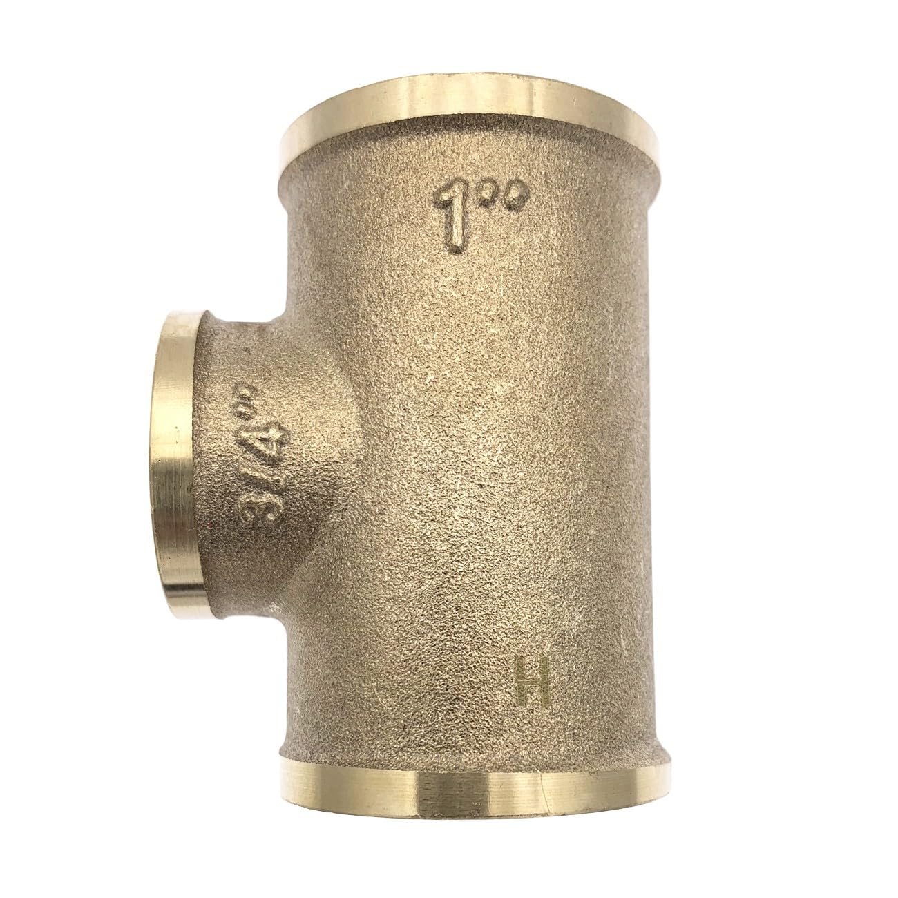 Raccord Té réduit à visser femelle en laiton Ø 1" x 3/​4" x 1" - à l'unité