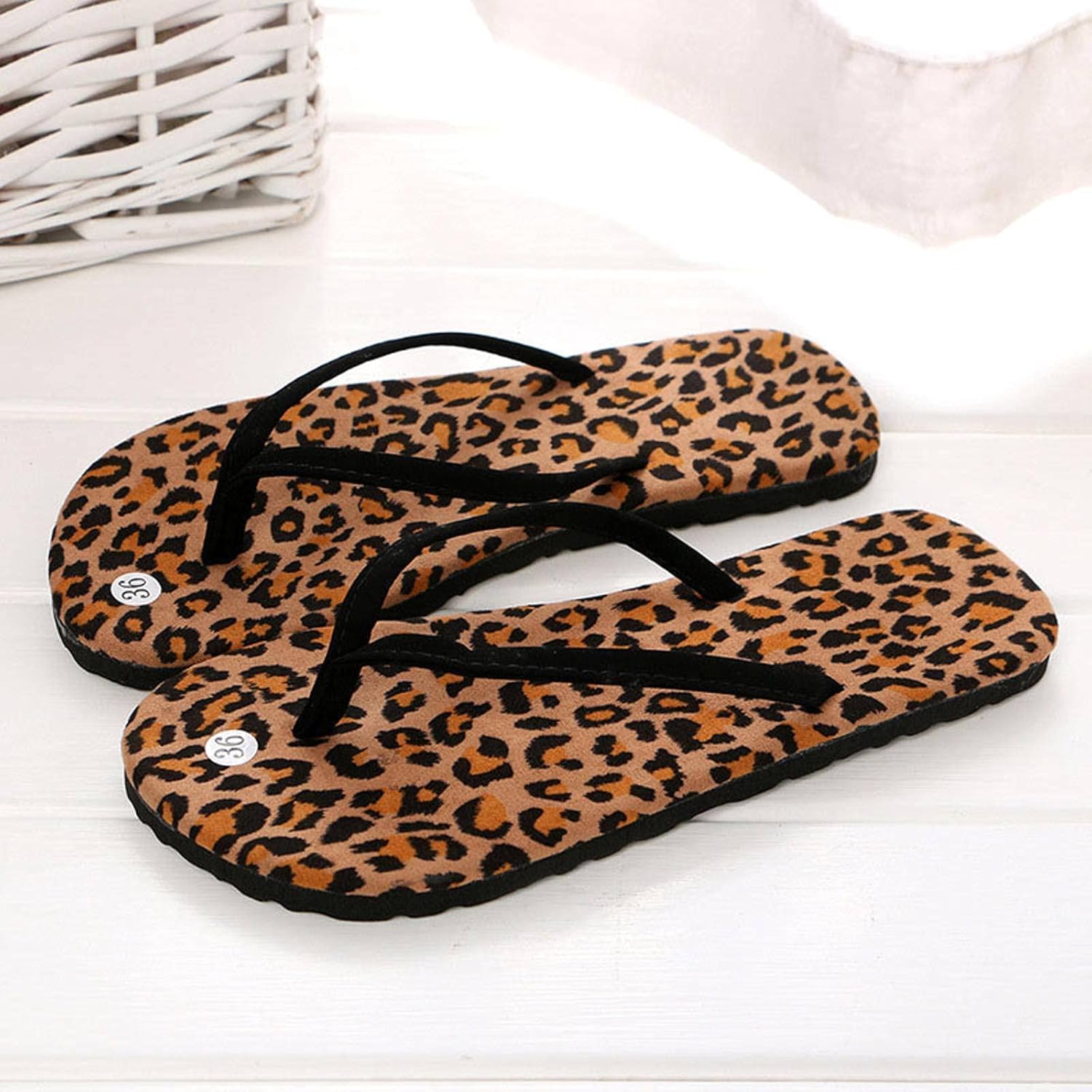 kate spade leopard print flip flops