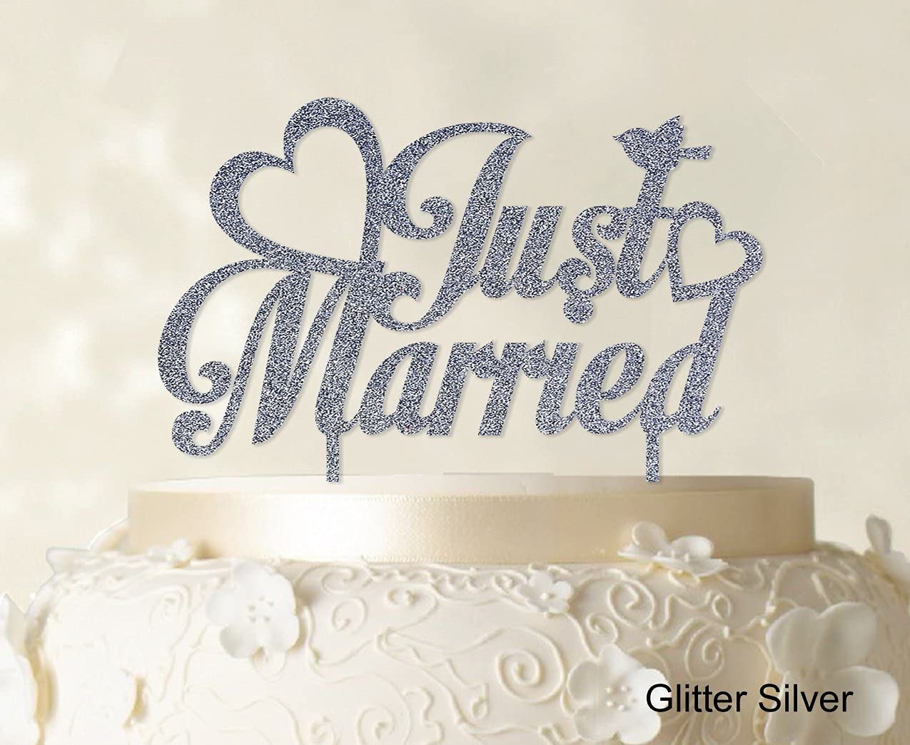 Personalisierten 'Mr & Mrs' Hochzeitstorten-Topper Aus Acryl – Ca. 3 Mm Dick | Wählbare Größe 5-7 Zoll | In Holzkiste