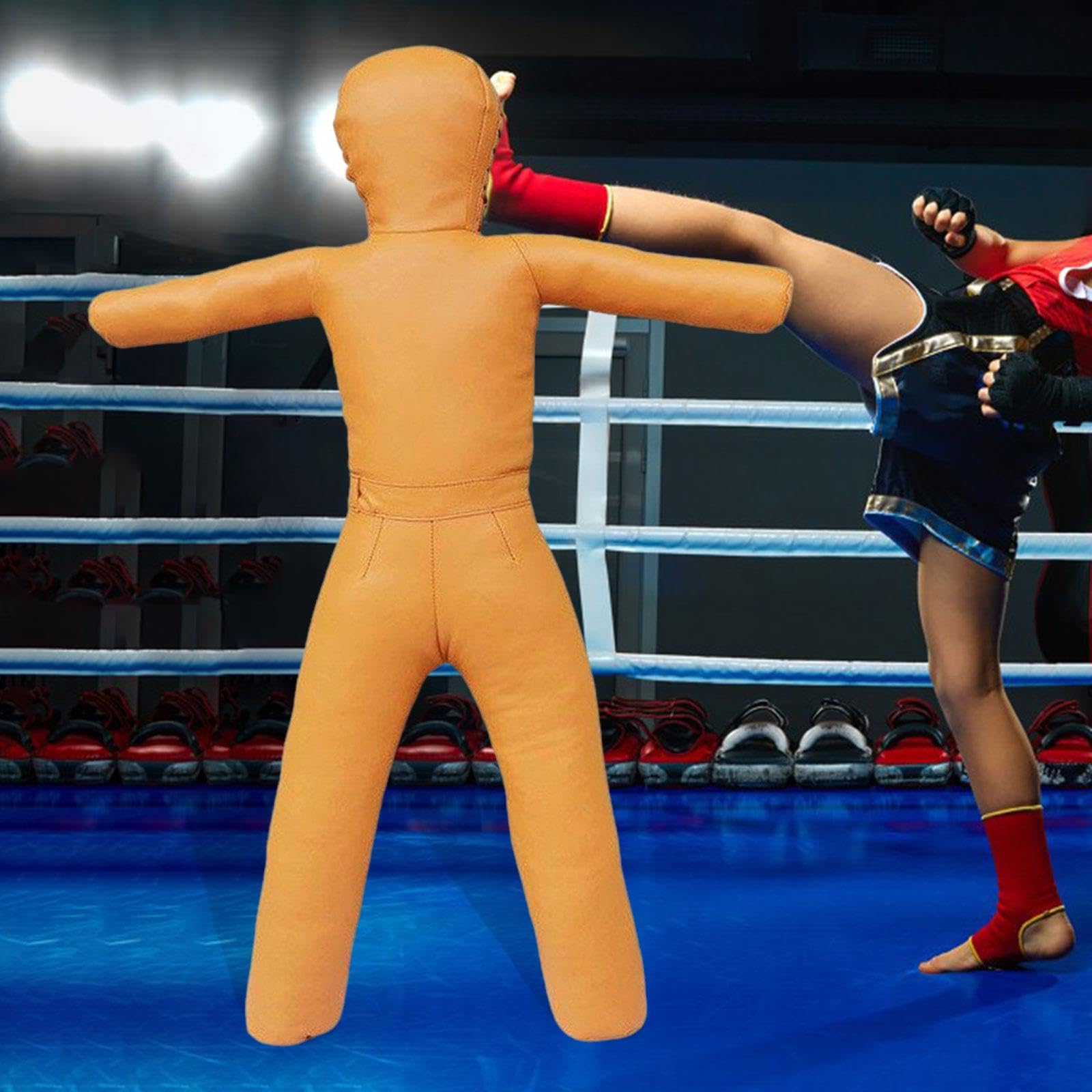 Fenteer Manichino da Lotta per Bambini, Attrezzatura da Boxe, Multiuso, Robusto, Vuoto, Dispositivo di Allenamento per Taekwondo, Manichino da Placcaggio, 130
