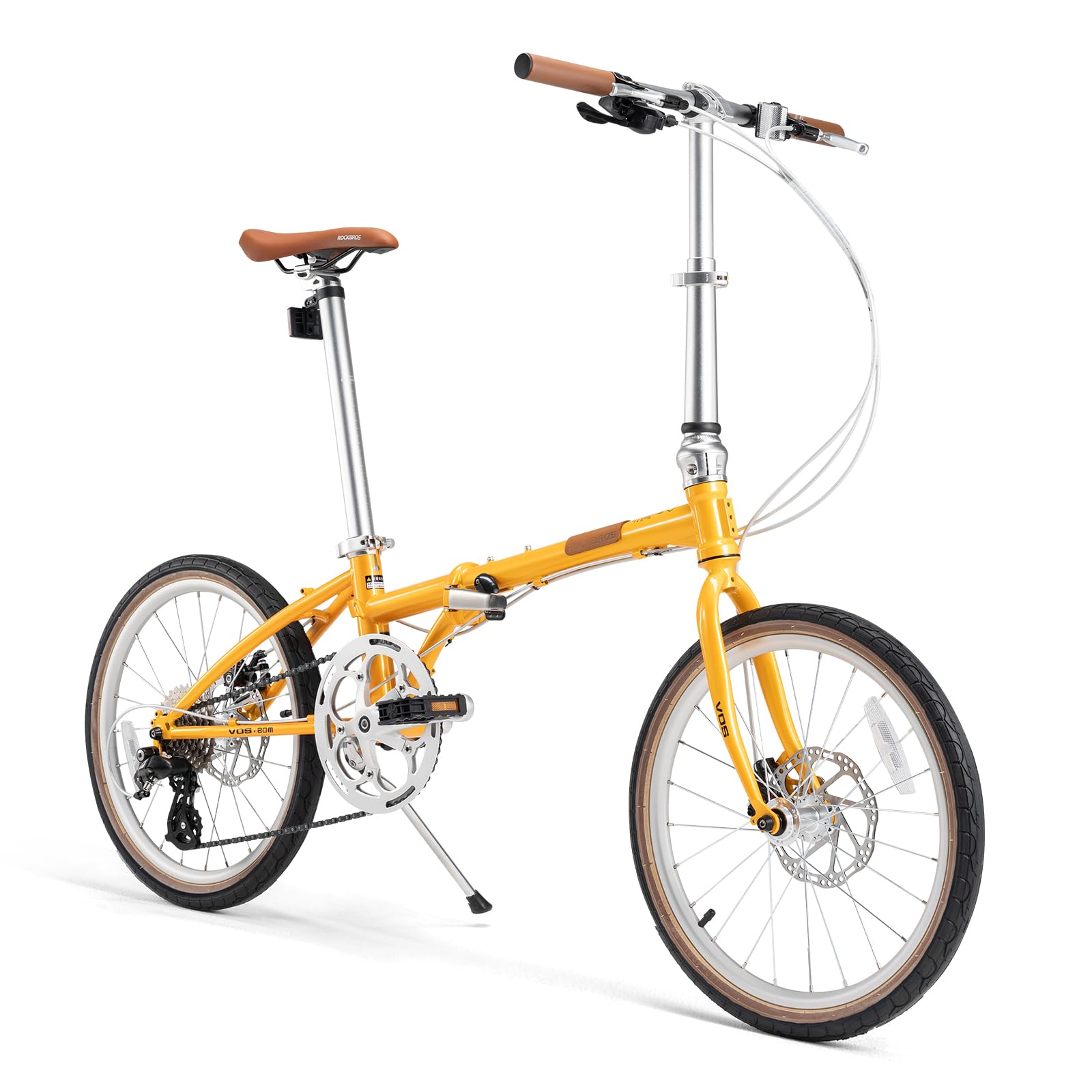 ROCKBROS VDs 20 Zoll Faltrad 8-Gang Altus Schaltung Klapprad, Leichtes Faltfahrrad City Bike Quick Fold für Stadt & Pendeln