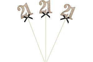 Siipoo Rose Gold Glitter 2021 Centerpiece Sticks