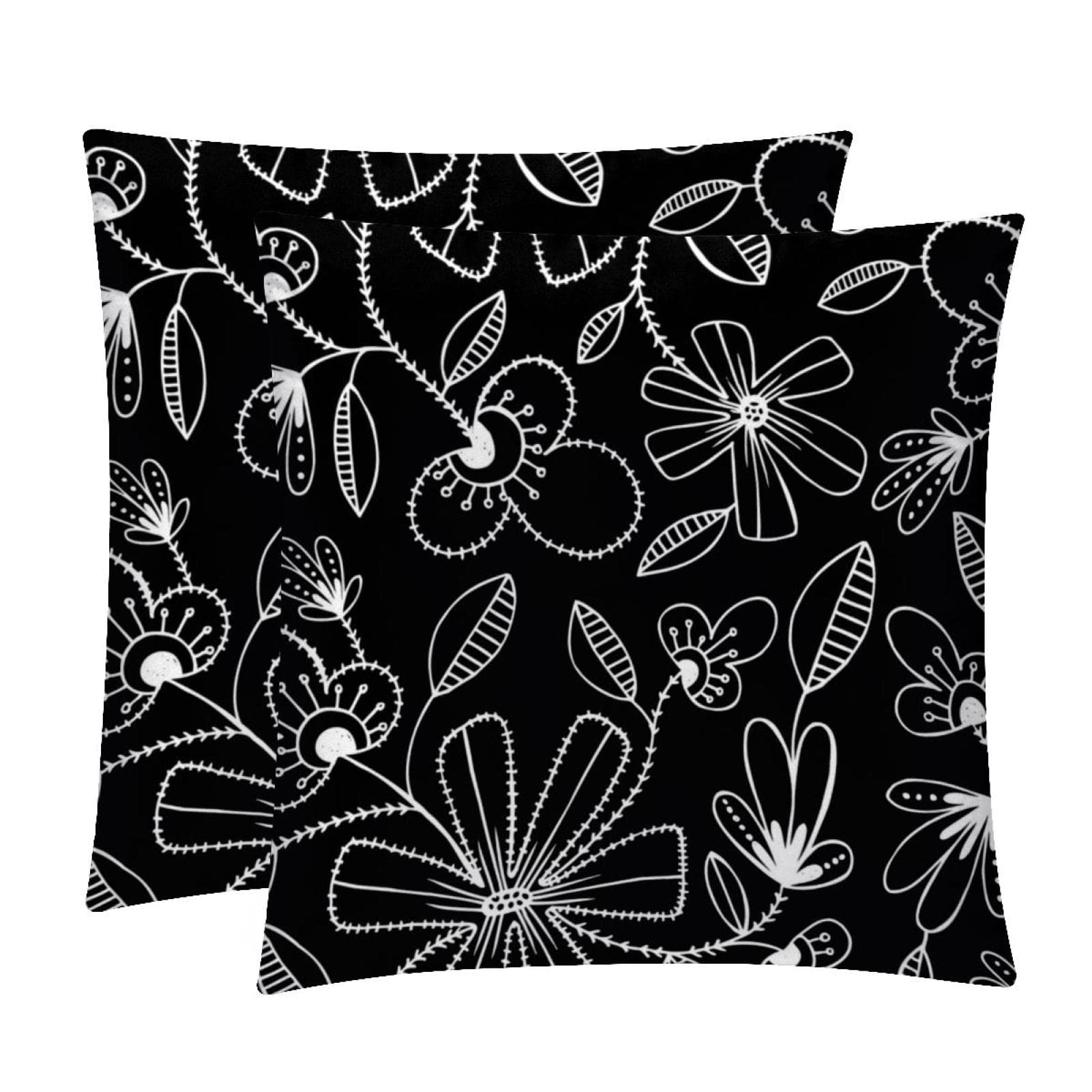 Housse de coussin lombaire pour soulager le dos avec style fleur florale