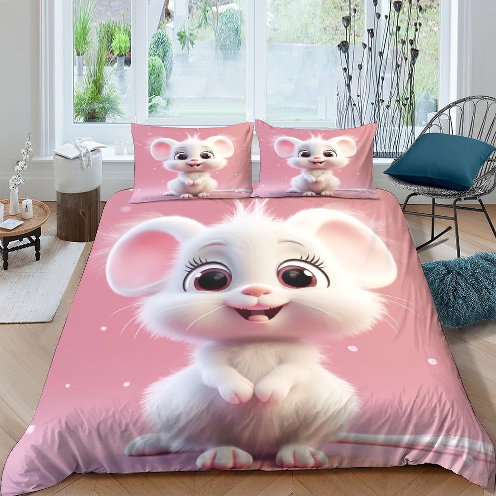 Housse de couette rat 3D hypoallergénique pour stopper les allergies au lit