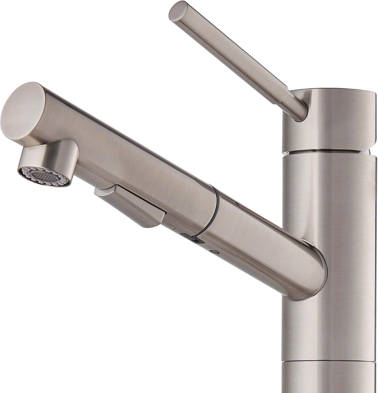 Kraus KPF-1750ST Axis Single Handle Pull Out Kitchen Faucet, Stainless Steel