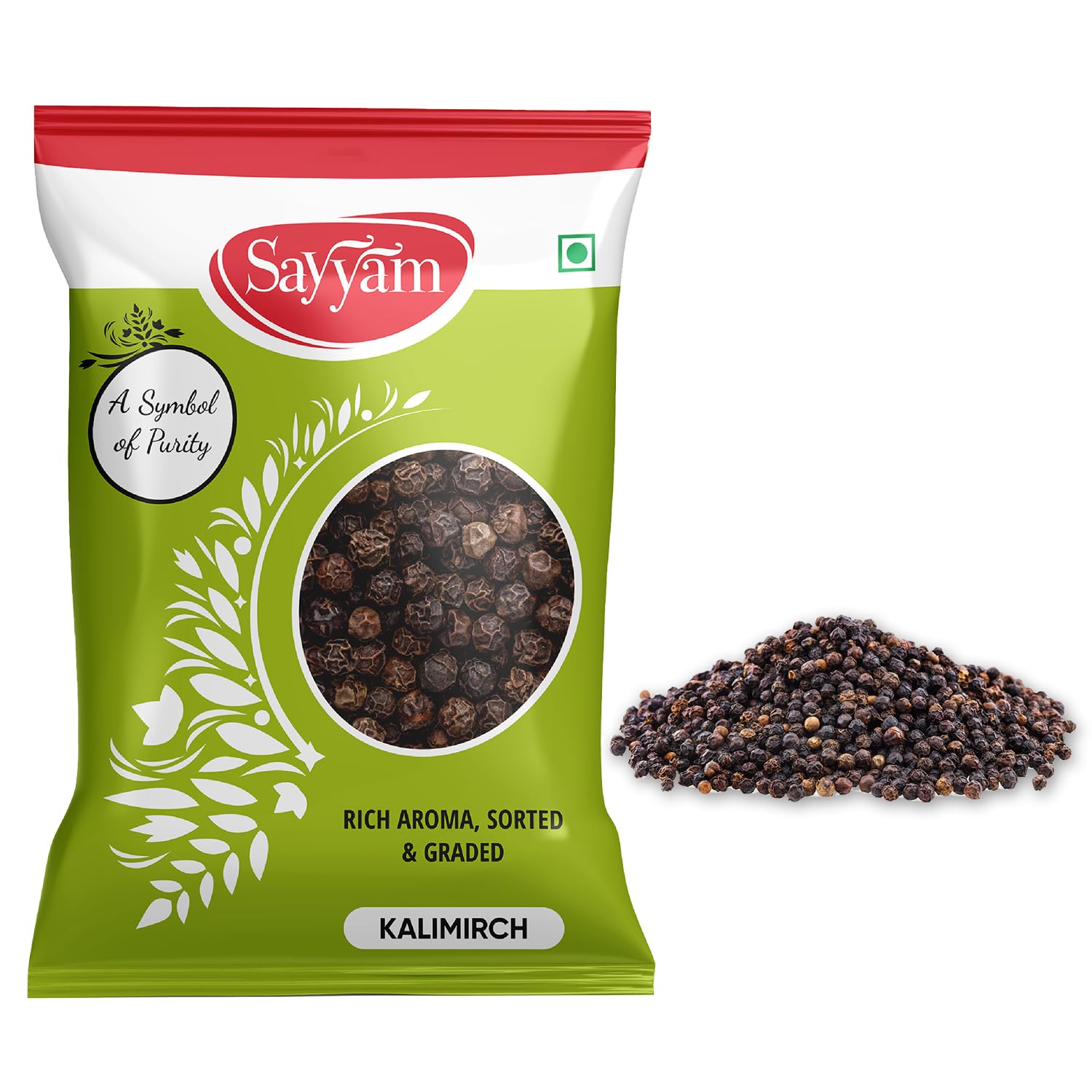 Sayyam Kali Mirch Whole 100 gm | Black Pepper | Peppercorns | Kali Miri | Gol Morich | Nalla Miriyalu, Miriyalapudi | Kali Mari | No Artificial Colors or Preservatives (B09NR5CGZJ) Amazon Price History, Amazon Price Tracker
