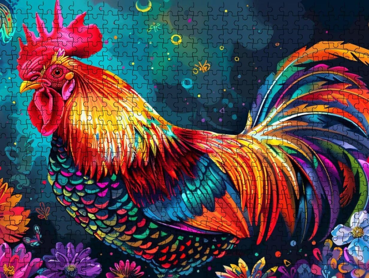Puzzle de 5000 para Adultos, Pollo De Flores, Clásicos YHPGL7-385