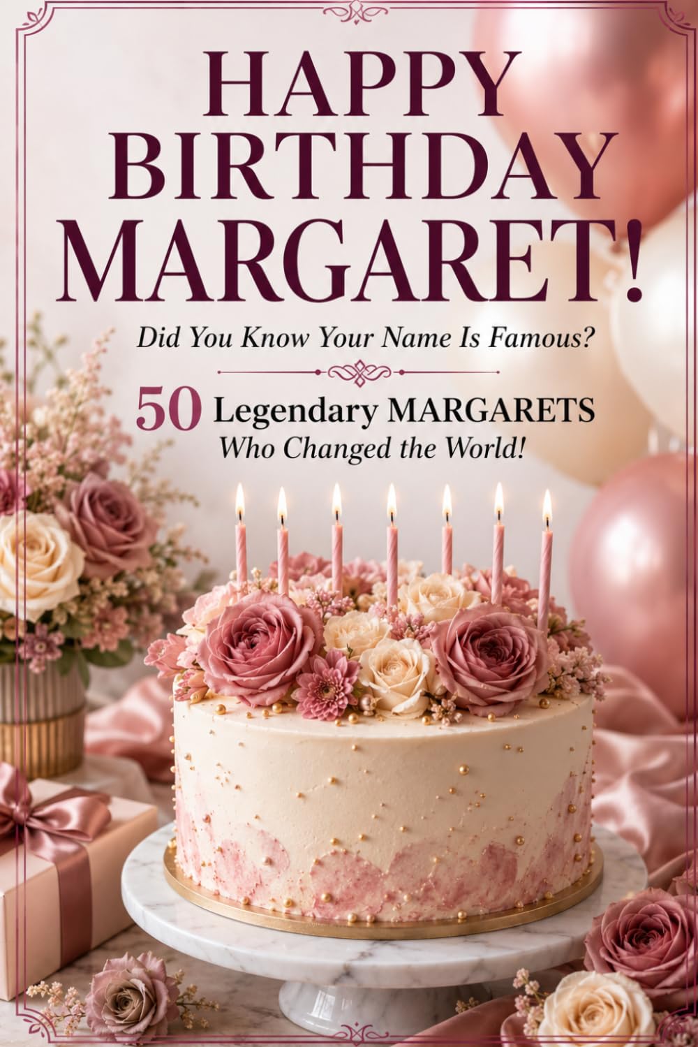Happy Birthday, MARGARET! Did You Know Your Name Is Famous?: 50 Legendary Margarets Who Changed the World