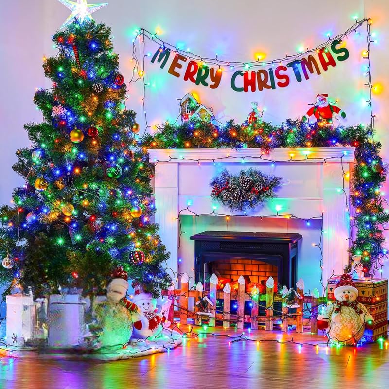 Image of Desidiya 12 Meter (39Ft) LED Rice String Lights - Multi Color Fancy Decorative Fairy Lights for Indoor Outdoor Use, Bedroom, Wedding & Festival Ambience Pack of 2