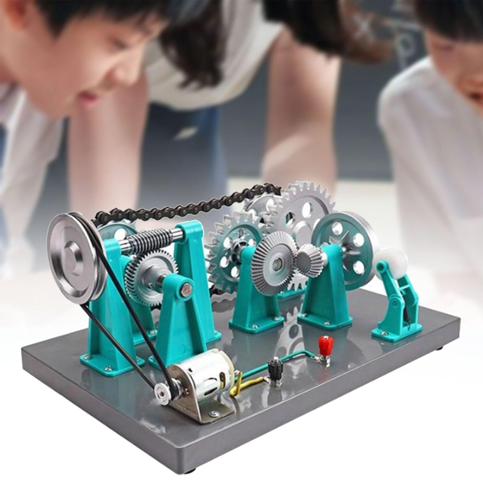 Modelo de Transmisión de Engranajes Mecánicos, Instrumento de Física, Equipo de Enseñanza de Ciencias.