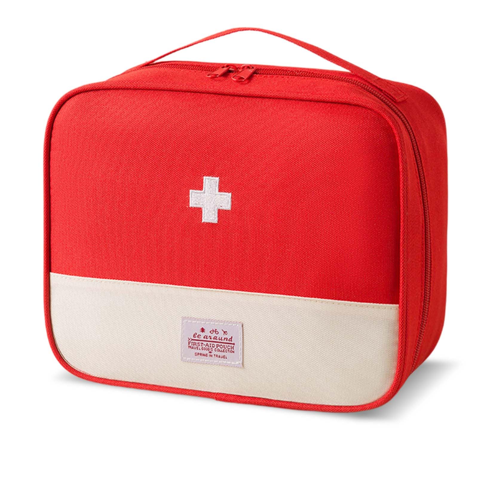 Disnace Travel Medicine Bag, Portable Mini First Aid Kit, Empty First Aid kit, Medical Kits Empty Bag, Travel Mini First Aid Pouch, Medicine Storage Bag for Camping & Home First Aid Kits