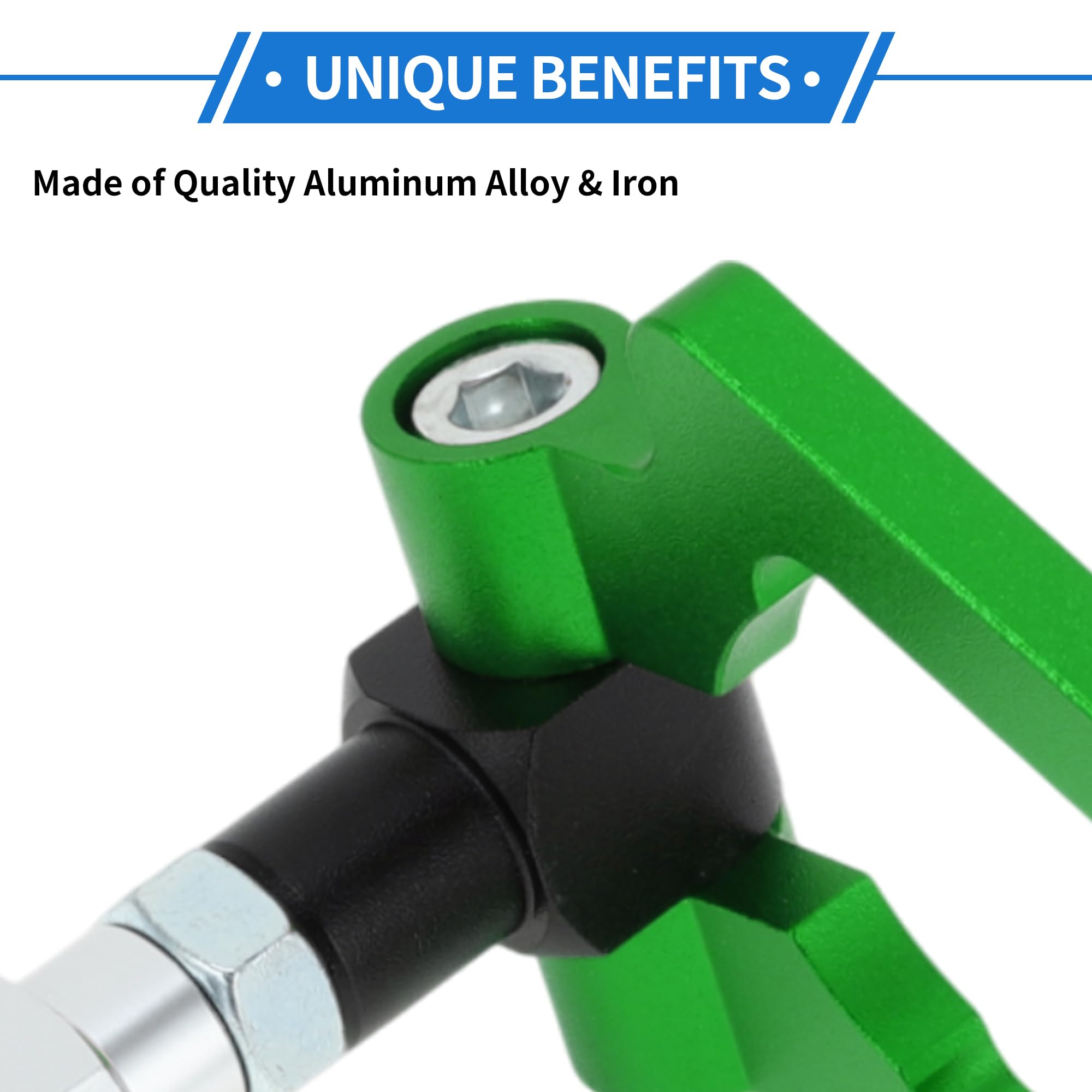 VekAuto Tow Hook For Subaru Impreza - Front/Rear Screw-On, Aluminum Alloy, Green