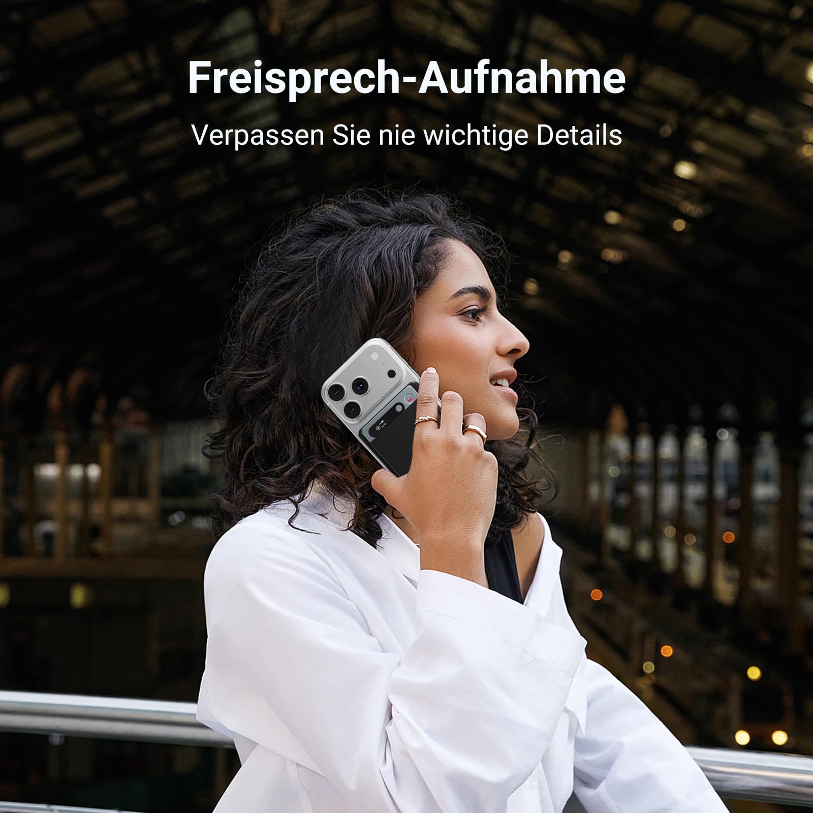 MECHEN KI Diktiergerät Digitales, 64GB Aufnahmegerät mit KI-Technologie zum Transkribieren und Zusammenfassen, App-Steuerung, Unbegrenzte Cloud, Unterstützt 81 Sprachen (Grau) | KI-Transkription Zusammenfassungen in 80+ Sprachen, Bluetooth, Magnetische Te