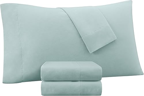 Miniatura 2 de Serta Juego de sábanas de enfriamiento supersuave de 4 piezas con fundas de almohada para todas las estaciones, King, éter