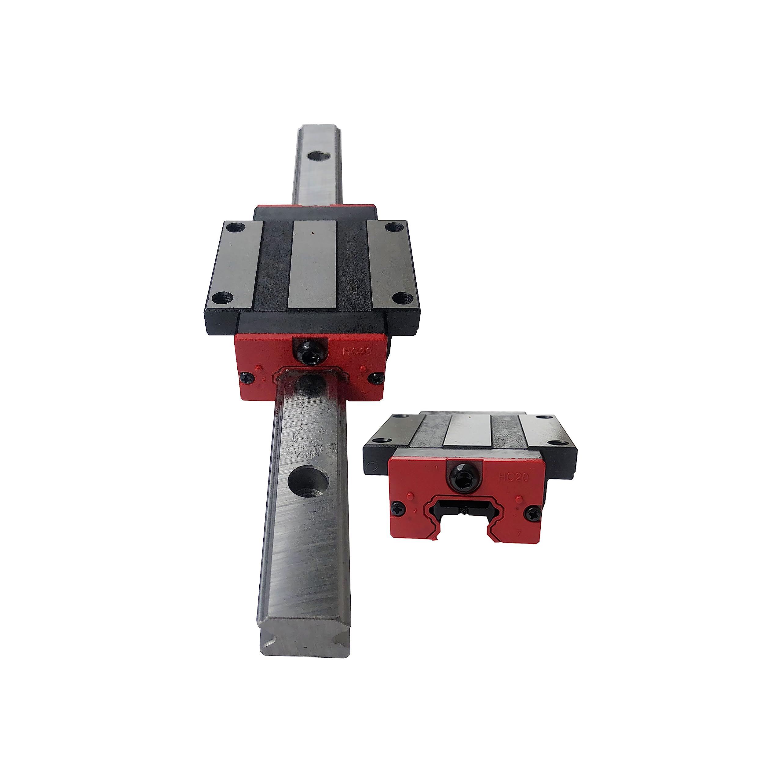 Kit de Mouvement CNC HGR20 Guides linéaires + Patins Chariots Blocs + vis à Billes SFU2005 + Support Moteur HM15-57 HM15-60 HM15-80 HM15-86(HM15-80 C7-HGH20CA,1150mm)