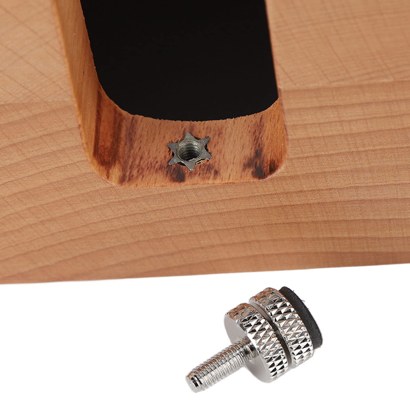 Holz-Kaffeefilter-Tamper-Halter, 5-Loch-Holz-Espresso-Tamper-Mattenständer Tamper-Station, Rutschfeste Kaffee-Tamp-Station-Basis für Siebträger, Kaffeeverteiler, Zuhause und Café (58 mm 5-Loch)