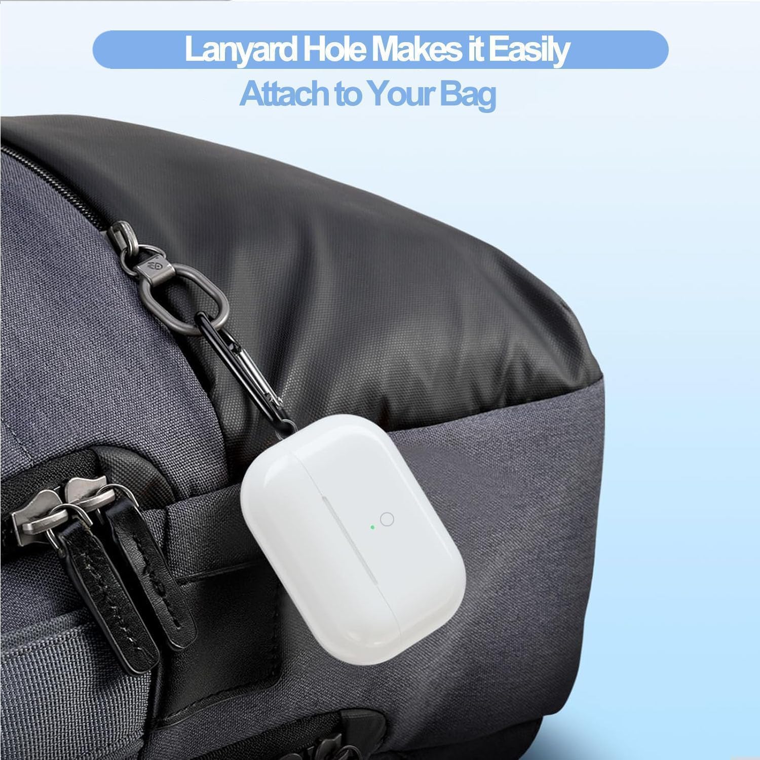 USB-C - Custodia di ricarica wireless compatibile con Airpods Pro 1 e 2 generazione, sostituzione della custodia di tipo C, ricarica con pulsante di accoppiamento compatibile