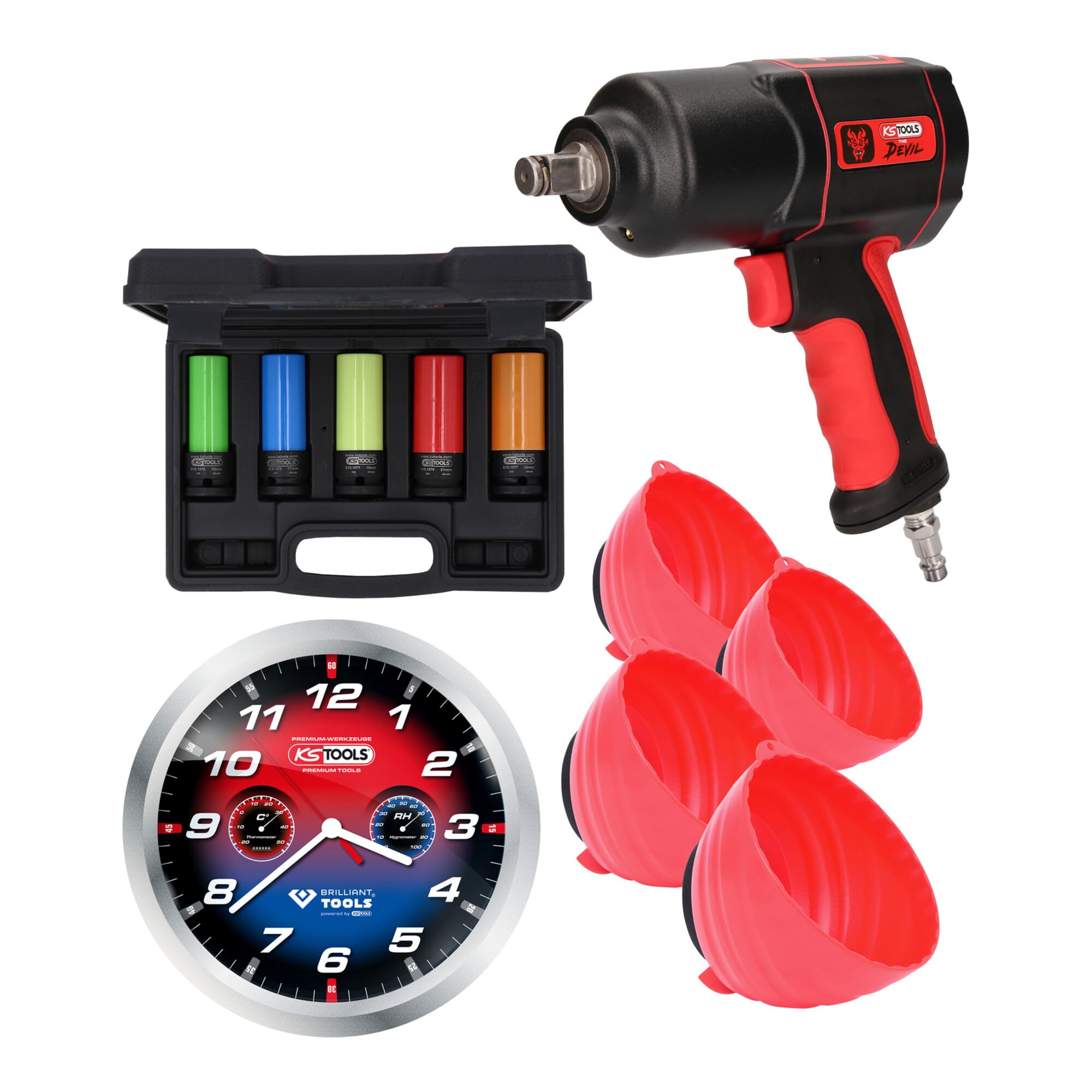 KS Tools 515.1205 Reifen-/Räder Aktionspaket The Devil, 11-tlg