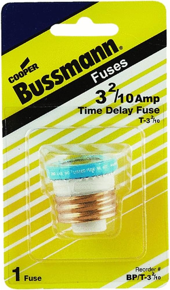 Bussmann T15BC 15 Amp Type T TimeDelay DualElement Edison Base Plug