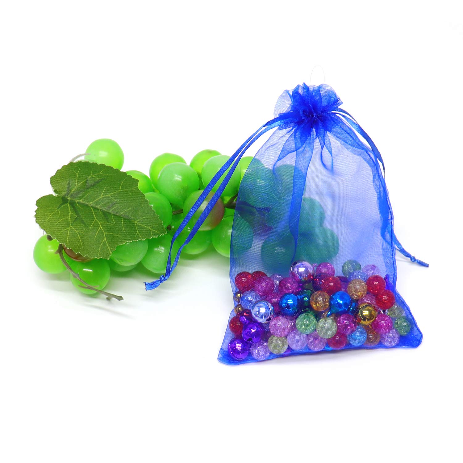 Dealglad - Set de 100 bolsitas de organza, con cordón, adecuadas para fiesta, boda, regalos
