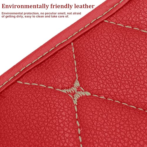 Miniatura 142 de Cojín de cuero para consola central de automóvil, 11.4 x 7.4 pulgadas, impermeable, funda para reposabrazos, accesorios de protección