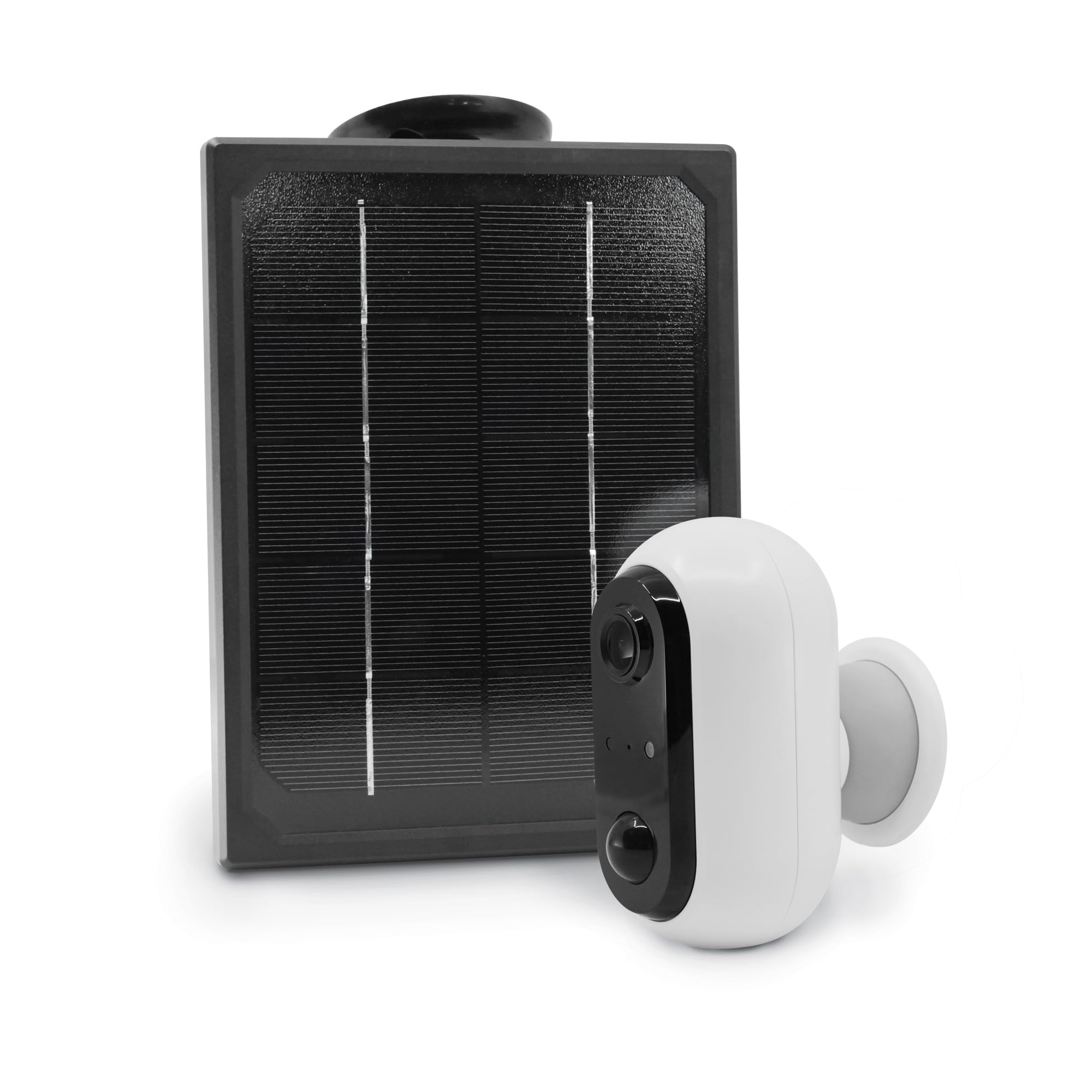 AVIDSEN HomeCam inteligentna kamera do monitoringu, na zewnątrz, w zestawie panel słoneczny, aplikacja na smartfon, bez abonamentu, autonomia, 100% bezprzewodowa, wykrywanie ruchu, Wi-Fi, widoczność w