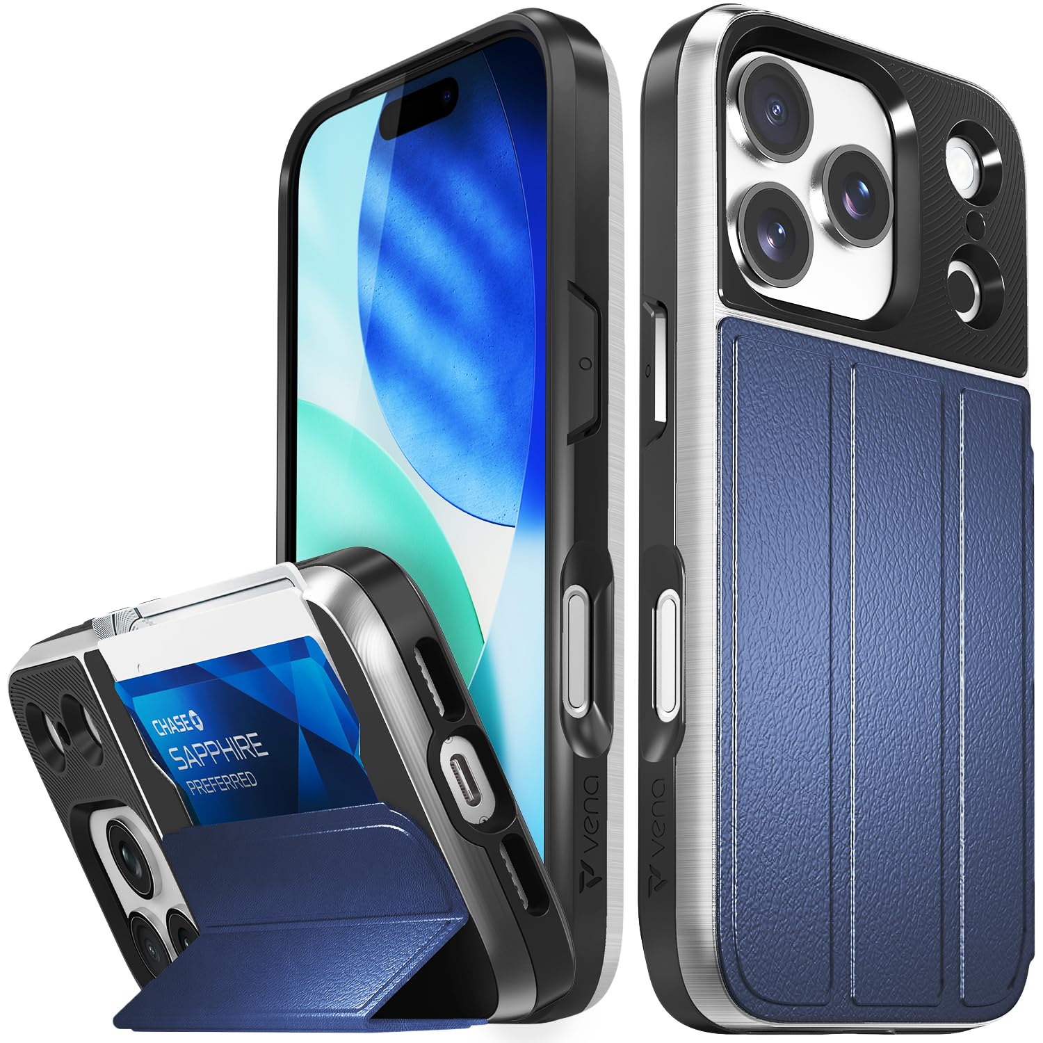 Amazon.com: VENA vCommute for iPhone 17 Pro Wallet Case, [Military