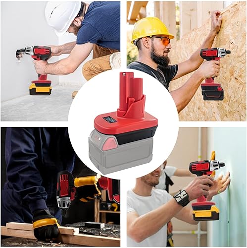 Miniatura 6 de Adaptador de batería para Milwaukee 12V, para DeWalt 20V y para Milwaukee M18 18V Li-on batería convertida a batería Milwaukee M12 de 12 V, para