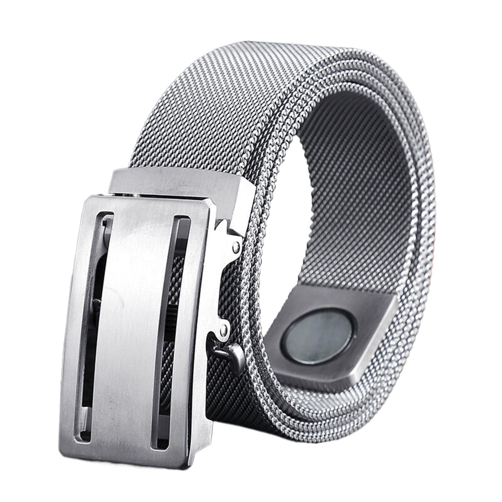 Jiary Unisex Style B ,120Cm/47.3'',Fashion Metal Belt Men, Magnetic Stainless Steel Braided Non-Leather Belts For Men Gifts For Men
