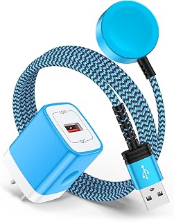 Samsung Watch Charger for Galaxy Watch8 Classic/7/6 Charger Cable Dock | USB Magnetic Wireless Charging Cable 3FT with QC Adapter for GalaxyWatch 8/7/6 Classic/5/5 Pro/4 Classic/3/Active 2/Active 1