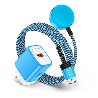 Samsung Watch Charger for Galaxy Watch8 Classic/7/6 Charger Cable Dock USB Magnetic Wireless Charging Cable 3FT with QC Adapter for GalaxyWatch 8/7/6 Classic/5/5 Pro/4/4 Classic/3/Active 2/Active 1