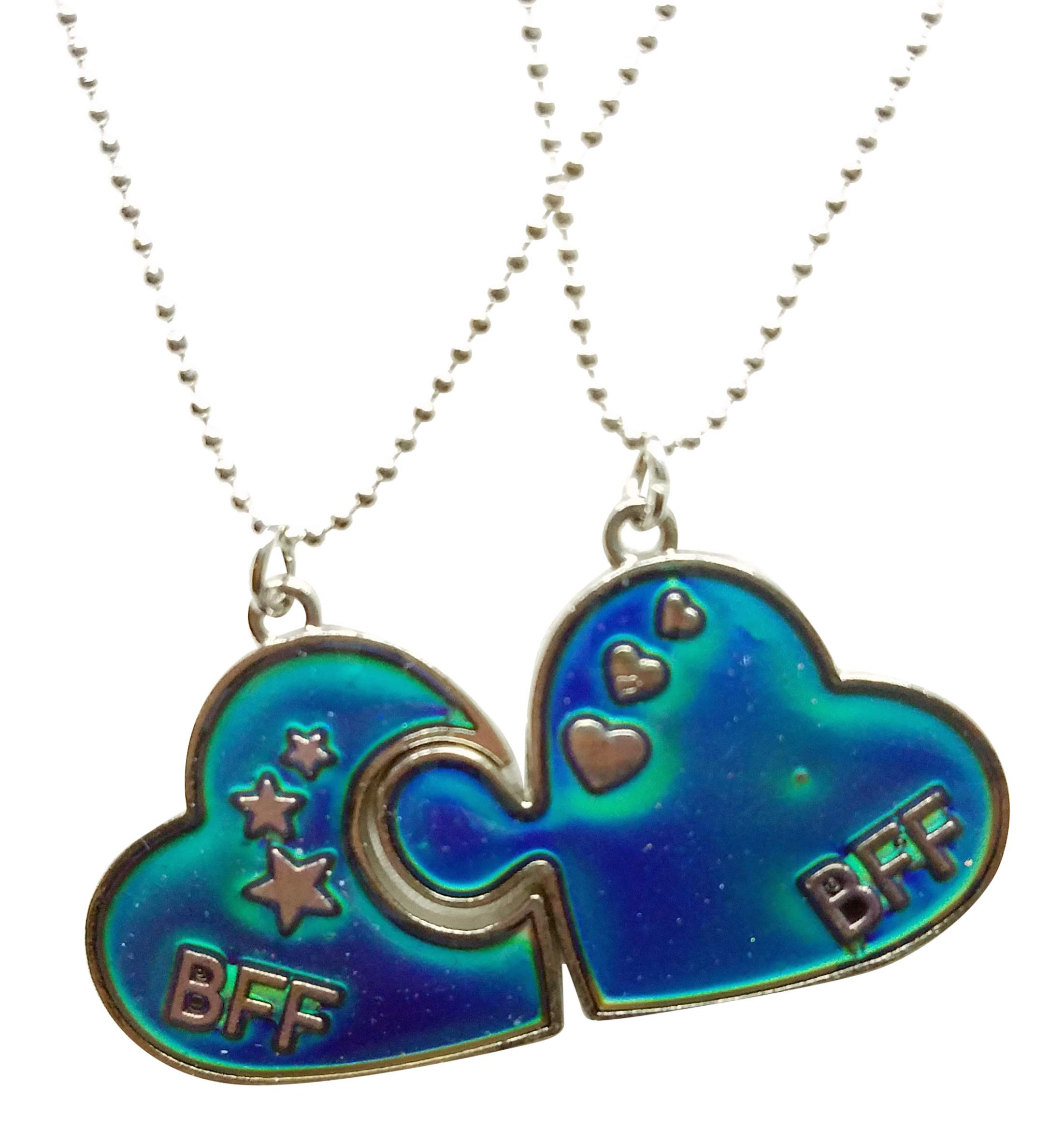 Mood Best Friend Heart Puzzle Necklaces for 2