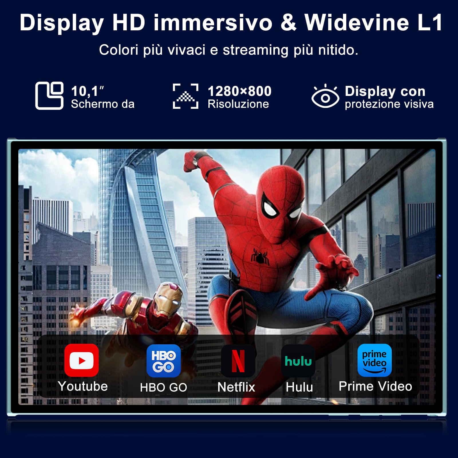 Tablet 10 Pulgadas Android 15 Gemini AI 30GB RAM 128GB ROM Ampliable 2TB Octa-Core WiFi 6 Widevine L1 Batería 8000mAh Cámara 8/5 MP Teclado Ratón Funda Cuerpo Metálico Verde Claro