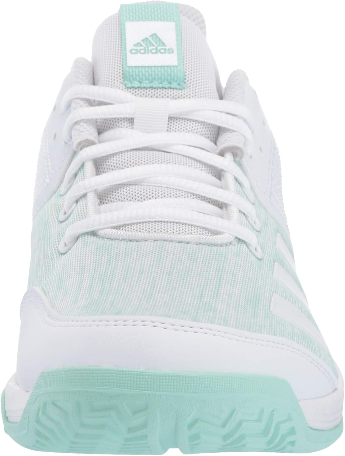 adidas Originals Women's Gymnastics Shoe 6 White/White/Clear Mint