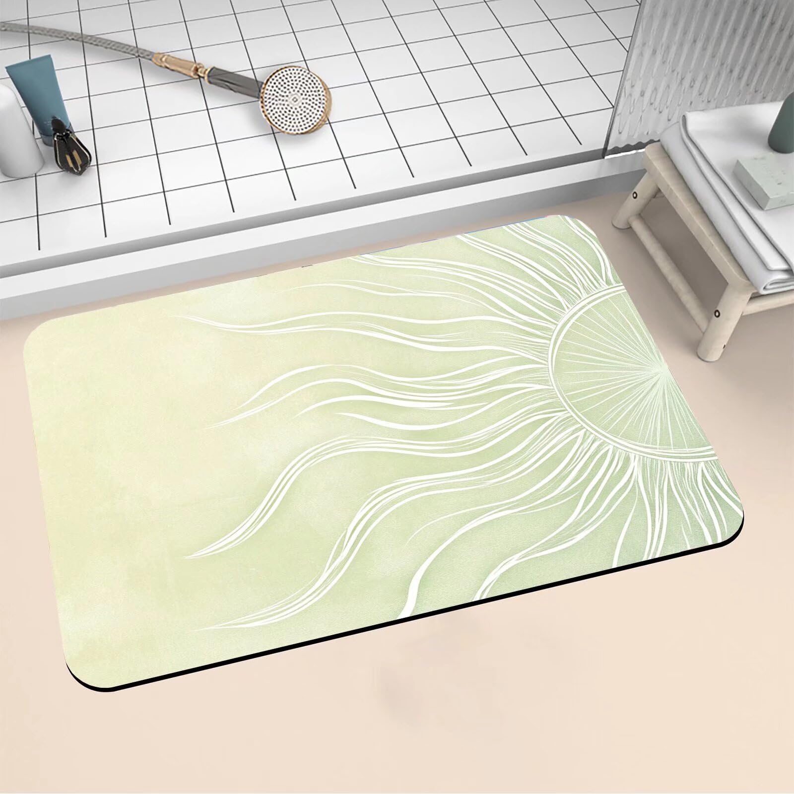 Bath mat séchage rapide tapis salle de bain absorbant microfibre douce 150x220