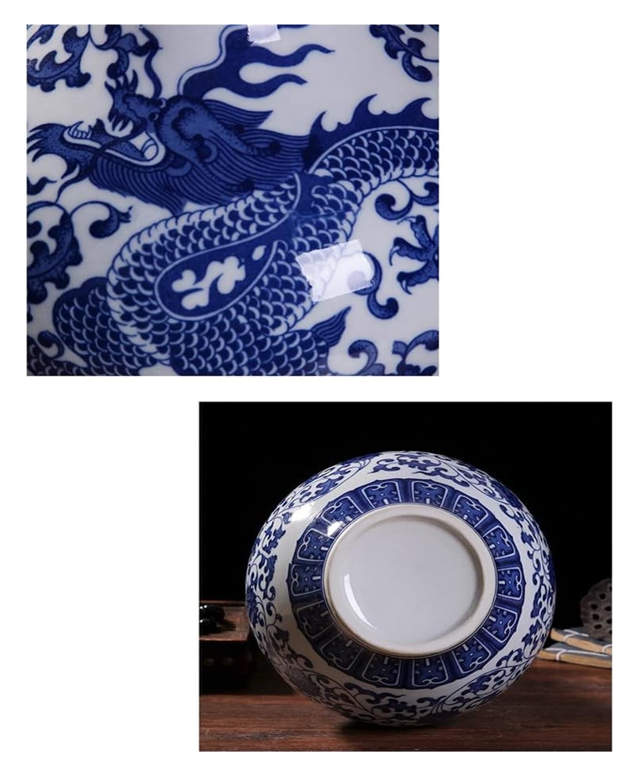 Vase Tabletop Ceramic Vase Chinese Antique Living Room Vase