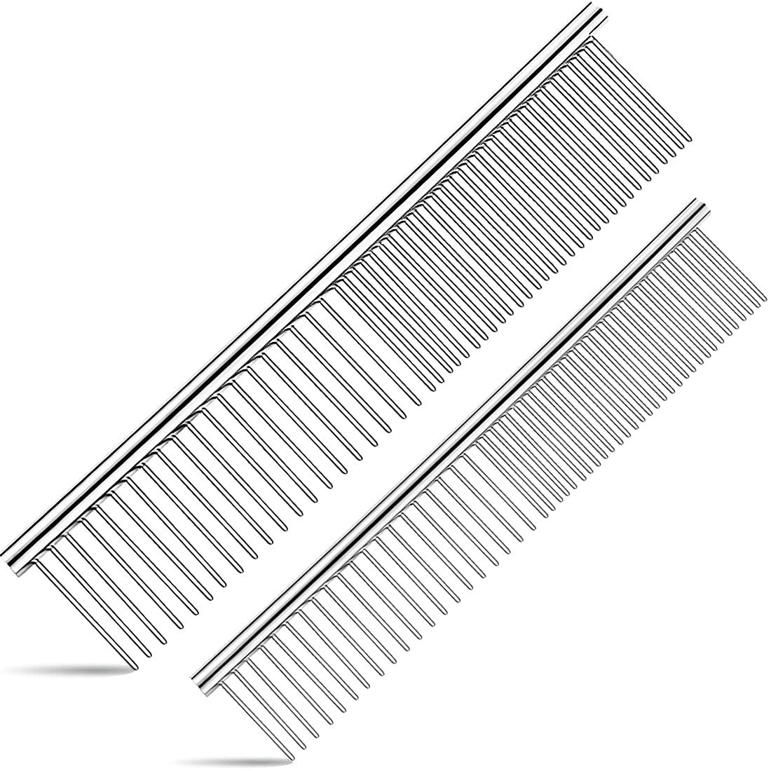 ORIEMARS Metal Dog Combs for Grooming Large and Small Dogs, Stainless Steel Cat Combs with Rounded Teeth for Dogs Cats and Other Pets Removing Tangles and Knots. (B09CYZ6T62) Amazon Price History, Amazon Price Tracker