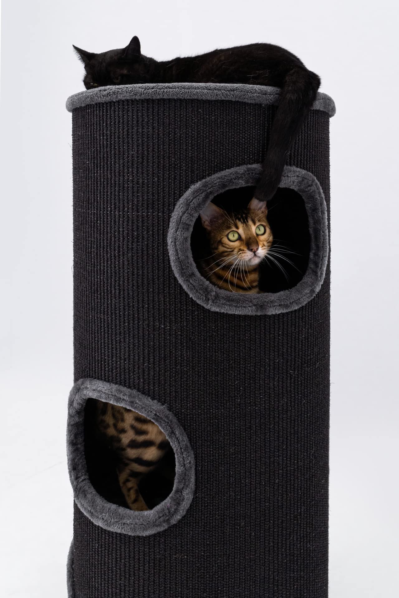 Petrebels Griffoir Dome 110 Noir, Ø 45 x 110 cm de Haut, qualité Premium et Extra Stable/Lourd