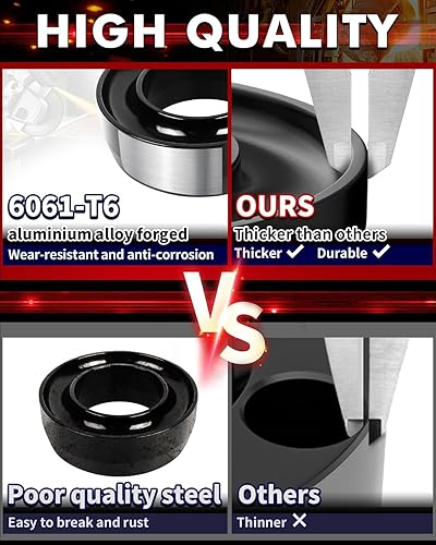 Miniatura 28 de FLYCLE Bloques de elevación traseros de 3 pulgadas compatibles con Chevy Silverado 1500 Sierra 1500, kit de nivelación trasera de 3 pulgadas