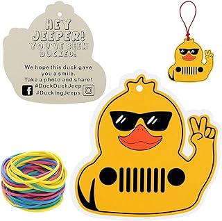 Funny Ducked Card 50 Pack Duck Duck Tags Attach to Rubber Ducks Duck Design With Round Hole and Rubber Bands 3.5 x 2 Inch