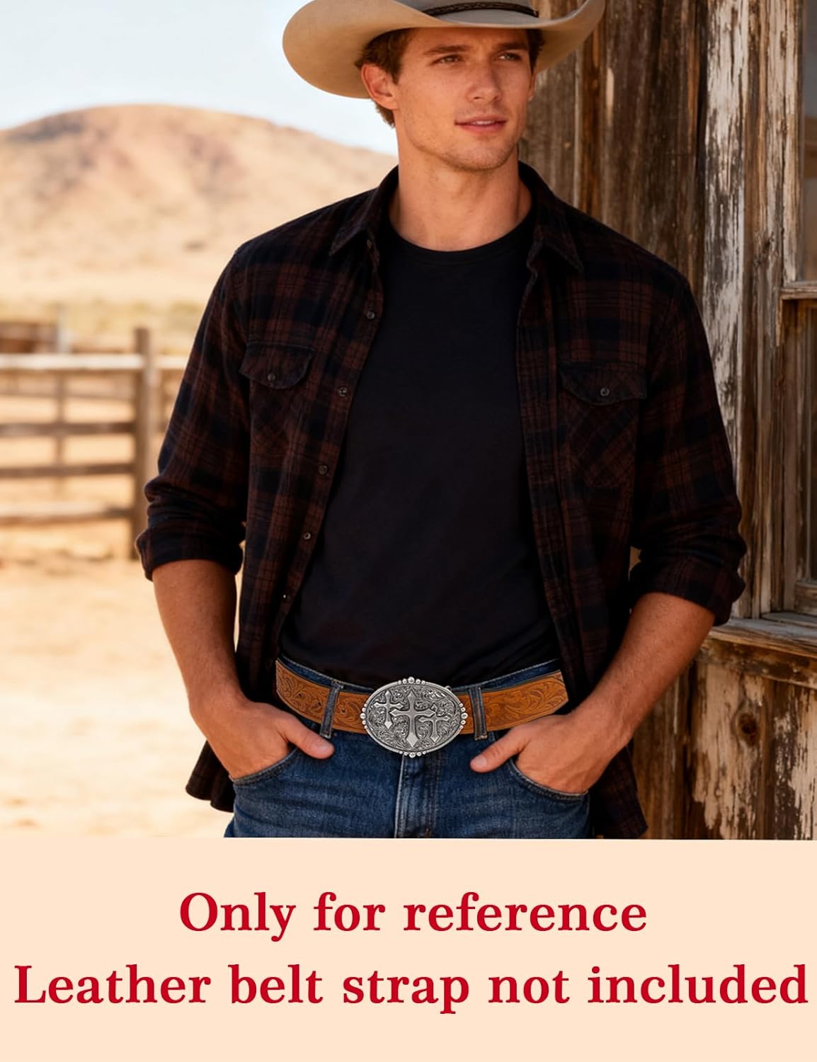 TOPACC Western Belt Buckle Cowboy Vintage Cowgirl Belt Buckle 1.5 in Novelty for Men Women - Image 4